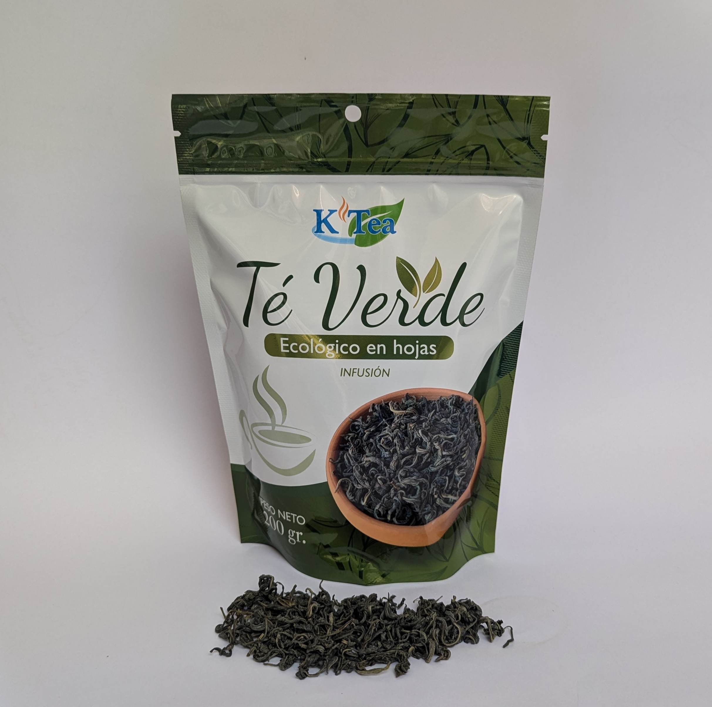 TÉ VERDE EN HOJAS ECOLÓGICO – 200 g - Image 2