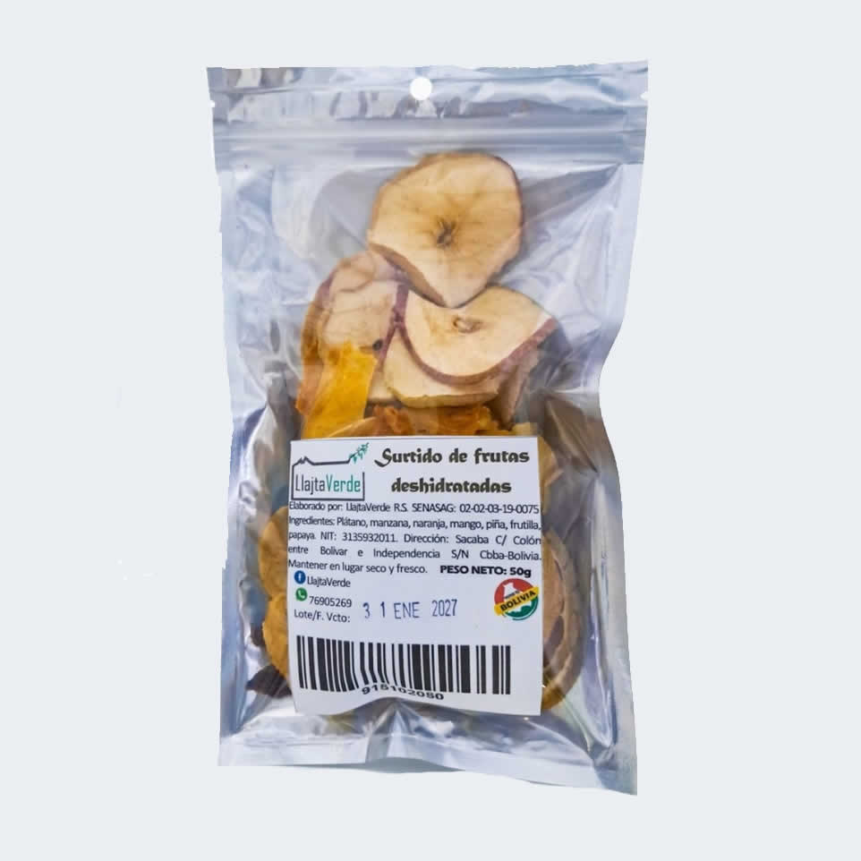 🌿 SURTIDO DE FRUTAS DESHIDRATADAS – LlajtaVerde